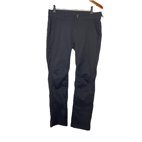 Prana Women's 8/30 Gray Regular Fit Nylon Blend Hiking Roll Up Active Pants NWT - Picture 1 of 8